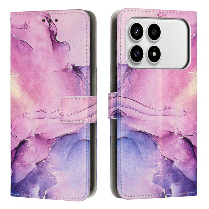 Estuche para teléfono de cuero con patrón de mármol pintado, For Redmi Note 15 Pro+ 5G Global 163.3mm, For Redmi Note 15 5G / 4G Global 164mm, For Redmi K90 Pro Max / Poco F8 Ultra, For Redmi Note 15 Pro 4G Global 163.2mm, For Redmi K90 / Poco F8 Pro  ...