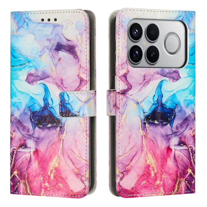 Estuche para teléfono de cuero con patrón de mármol pintado, For Redmi Note 15 Pro+ 5G Global 163.3mm, For Redmi Note 15 5G / 4G Global 164mm, For Redmi K90 Pro Max / Poco F8 Ultra, For Redmi Note 15 Pro 4G Global 163.2mm, For Redmi K90 / Poco F8 Pro  ...