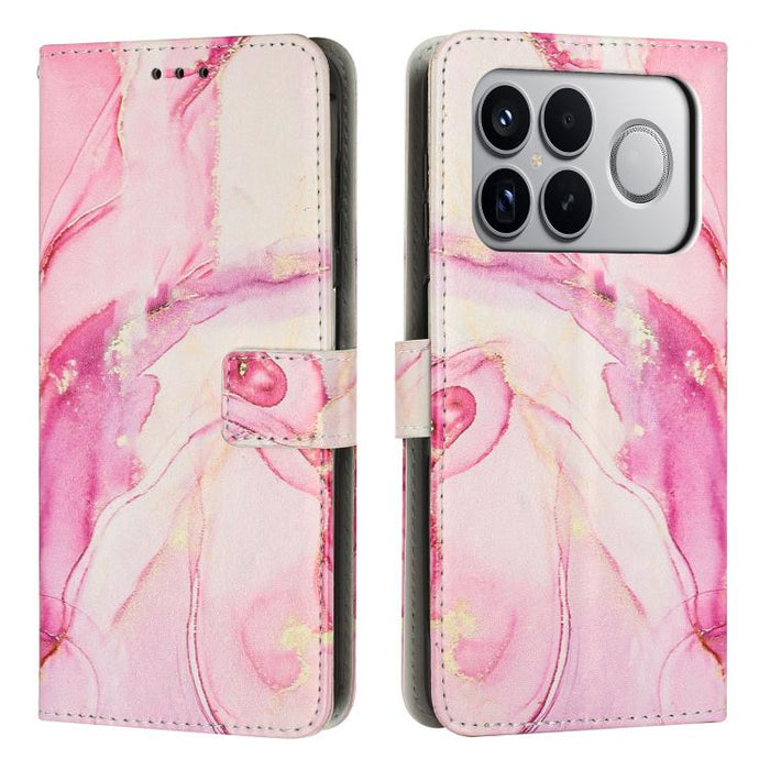 Estuche para teléfono de cuero con patrón de mármol pintado, For Redmi Note 15 Pro+ 5G Global 163.3mm, For Redmi Note 15 5G / 4G Global 164mm, For Redmi K90 Pro Max / Poco F8 Ultra, For Redmi Note 15 Pro 4G Global 163.2mm, For Redmi K90 / Poco F8 Pro  ...