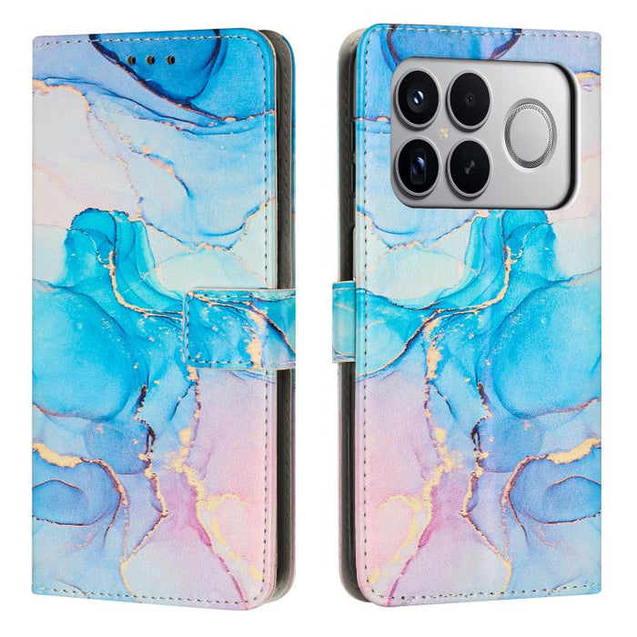 Estuche para teléfono de cuero con patrón de mármol pintado, For Redmi Note 15 Pro+ 5G Global 163.3mm, For Redmi Note 15 5G / 4G Global 164mm, For Redmi K90 Pro Max / Poco F8 Ultra, For Redmi Note 15 Pro 4G Global 163.2mm, For Redmi K90 / Poco F8 Pro  ...