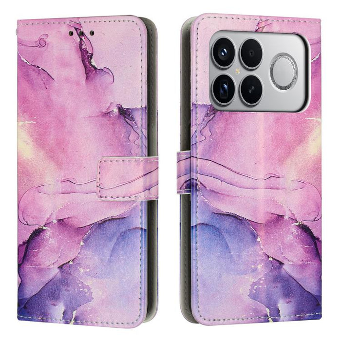 Estuche para teléfono de cuero con patrón de mármol pintado, For Redmi Note 15 Pro+ 5G Global 163.3mm, For Redmi Note 15 5G / 4G Global 164mm, For Redmi K90 Pro Max / Poco F8 Ultra, For Redmi Note 15 Pro 4G Global 163.2mm, For Redmi K90 / Poco F8 Pro  ...