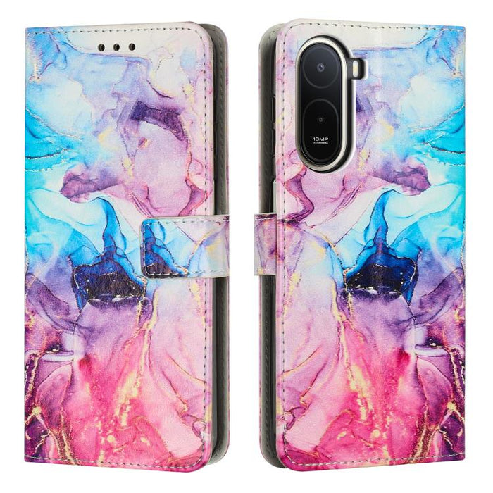 Estuche para teléfono de cuero con patrón de mármol pintado, For Redmi Note 15 Pro+ 5G Global 163.3mm, For Redmi Note 15 5G / 4G Global 164mm, For Redmi K90 Pro Max / Poco F8 Ultra, For Redmi Note 15 Pro 4G Global 163.2mm, For Redmi K90 / Poco F8 Pro  ...