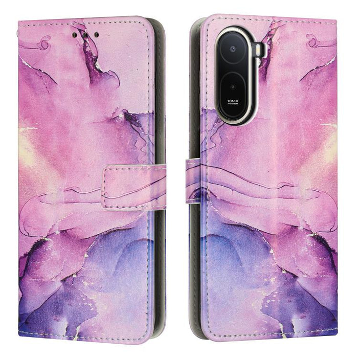 Estuche para teléfono de cuero con patrón de mármol pintado, For Redmi Note 15 Pro+ 5G Global 163.3mm, For Redmi Note 15 5G / 4G Global 164mm, For Redmi K90 Pro Max / Poco F8 Ultra, For Redmi Note 15 Pro 4G Global 163.2mm, For Redmi K90 / Poco F8 Pro  ...