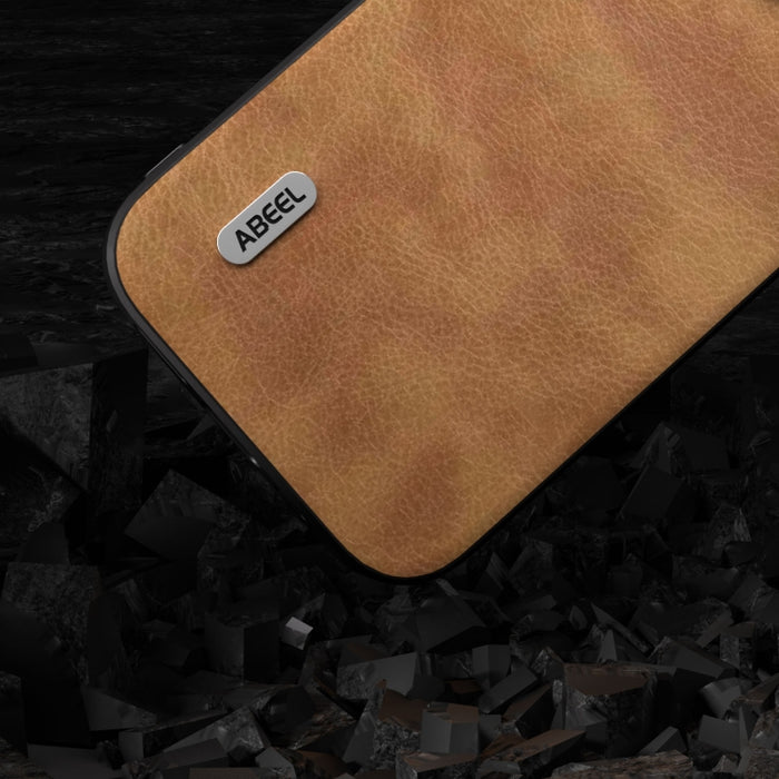 ABEEL Retro Litchi Texture PU Funda para teléfono