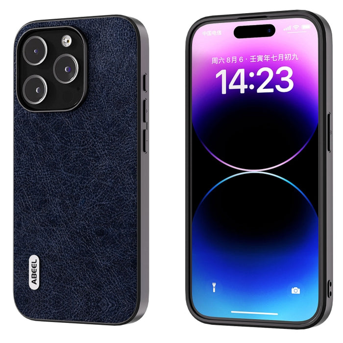 ABEEL Retro Litchi Texture PU Funda para teléfono