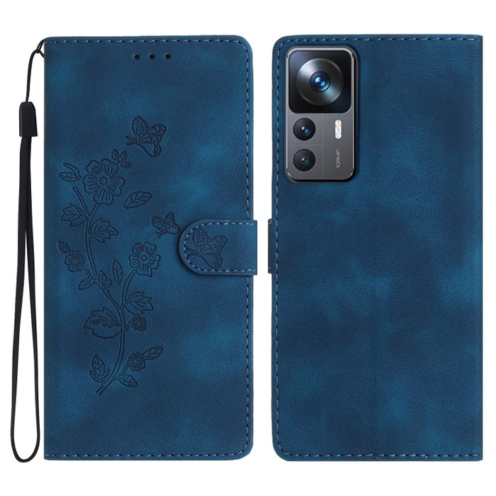 Caja del teléfono del cuero del patrón de relieve de la mariposa de la flor, For Xiaomi Redmi Note 12S, For Xiaomi Redmi 13C 4G, For Xiaomi Redmi Note 12 Pro 5G, For Xiaomi 13T, For Xiaomi Redmi Note 12 5G, For Xiaomi 13 Pro, For Xiaomi 13             ...