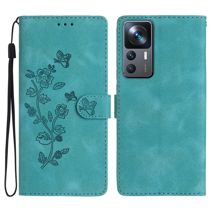 Caja del teléfono del cuero del patrón de relieve de la mariposa de la flor, For Xiaomi Redmi Note 12S, For Xiaomi Redmi 13C 4G, For Xiaomi Redmi Note 12 Pro 5G, For Xiaomi 13T, For Xiaomi Redmi Note 12 5G, For Xiaomi 13 Pro, For Xiaomi 13             ...