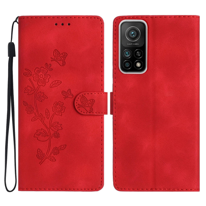 Caja del teléfono del cuero del patrón de relieve de la mariposa de la flor, For Xiaomi Redmi 10, For Xiaomi Mi 11 Lite, For Xiaomi Mi 11 Ultra, For Xiaomi Mi 11 Pro, For Xiaomi Redmi Note 10 5G, For Xiaomi Redmi 9A, For Xiaomi Redmi 9                 ...