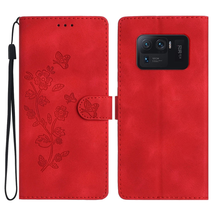Caja del teléfono del cuero del patrón de relieve de la mariposa de la flor, For Xiaomi Redmi 10, For Xiaomi Mi 11 Lite, For Xiaomi Mi 11 Ultra, For Xiaomi Mi 11 Pro, For Xiaomi Redmi Note 10 5G, For Xiaomi Redmi 9A, For Xiaomi Redmi 9                 ...