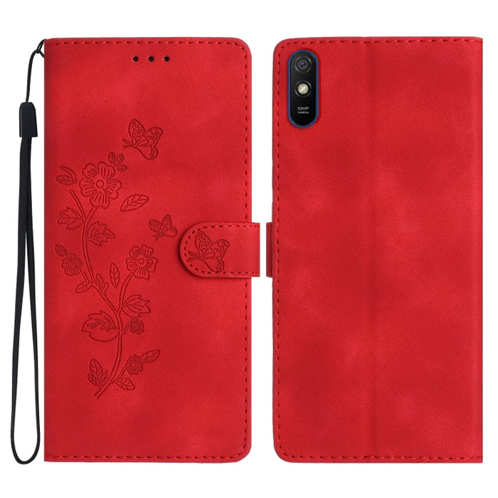 Caja del teléfono del cuero del patrón de relieve de la mariposa de la flor, For Xiaomi Redmi 10, For Xiaomi Mi 11 Lite, For Xiaomi Mi 11 Ultra, For Xiaomi Mi 11 Pro, For Xiaomi Redmi Note 10 5G, For Xiaomi Redmi 9A, For Xiaomi Redmi 9                 ...