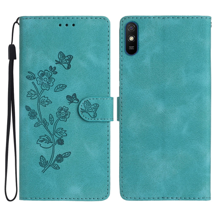 Caja del teléfono del cuero del patrón de relieve de la mariposa de la flor, For Xiaomi Redmi 10, For Xiaomi Mi 11 Lite, For Xiaomi Mi 11 Ultra, For Xiaomi Mi 11 Pro, For Xiaomi Redmi Note 10 5G, For Xiaomi Redmi 9A, For Xiaomi Redmi 9                 ...