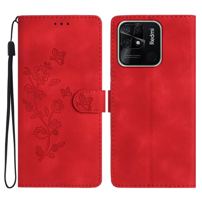 Caja del teléfono del cuero del patrón de relieve de la mariposa de la flor, For Xiaomi Redmi Note 12S, For Xiaomi Redmi 13C 4G, For Xiaomi Redmi Note 12 Pro 5G, For Xiaomi 13T, For Xiaomi Redmi Note 12 5G, For Xiaomi 13 Pro, For Xiaomi 13             ...