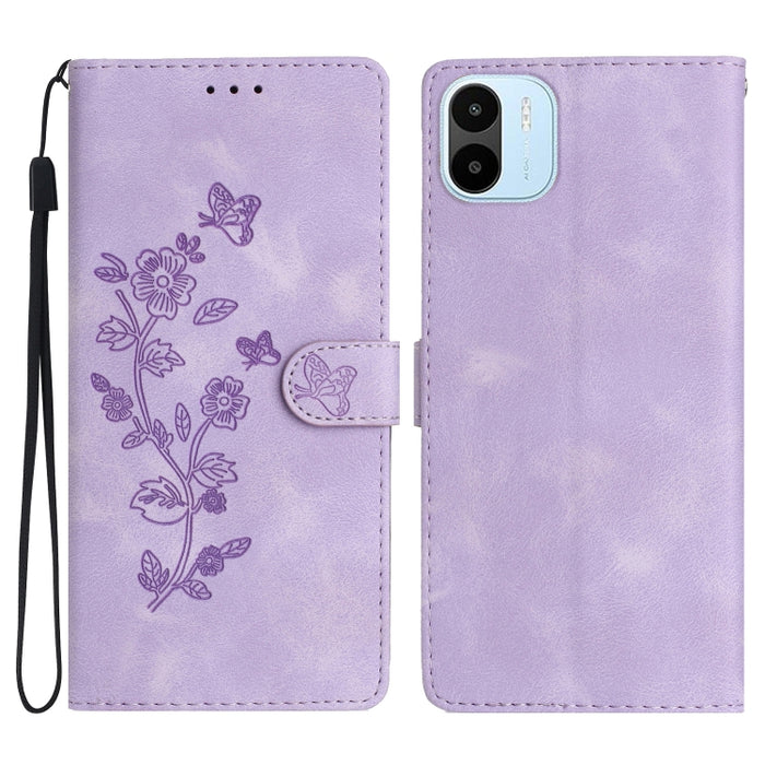 Caja del teléfono del cuero del patrón de relieve de la mariposa de la flor, For Xiaomi Redmi Note 12S, For Xiaomi Redmi 13C 4G, For Xiaomi Redmi Note 12 Pro 5G, For Xiaomi 13T, For Xiaomi Redmi Note 12 5G, For Xiaomi 13 Pro, For Xiaomi 13             ...