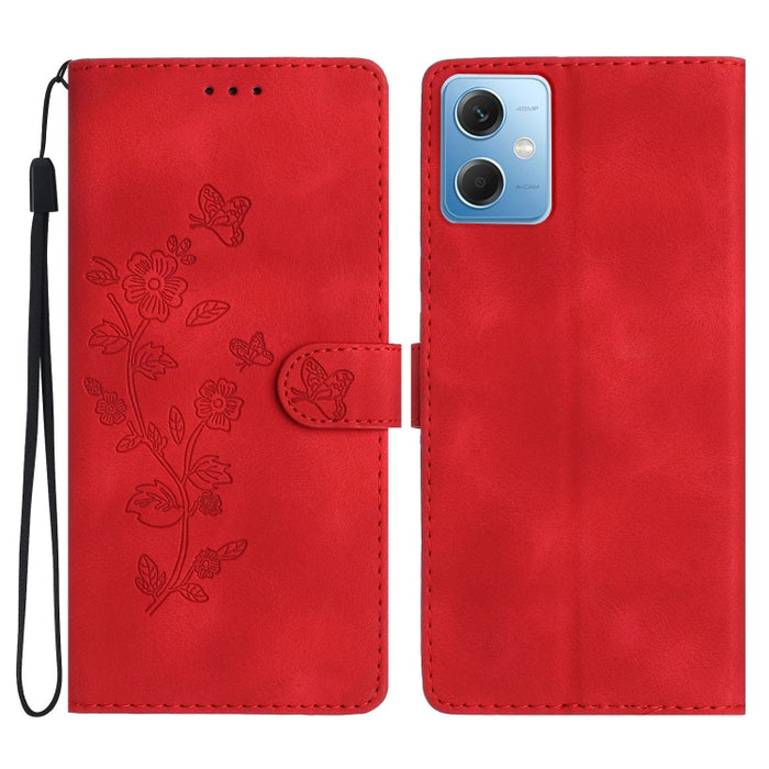 Caja del teléfono del cuero del patrón de relieve de la mariposa de la flor, For Xiaomi Redmi Note 12S, For Xiaomi Redmi 13C 4G, For Xiaomi Redmi Note 12 Pro 5G, For Xiaomi 13T, For Xiaomi Redmi Note 12 5G, For Xiaomi 13 Pro, For Xiaomi 13             ...