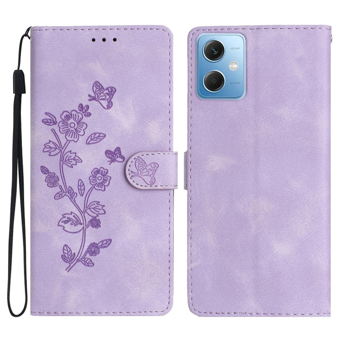 Caja del teléfono del cuero del patrón de relieve de la mariposa de la flor, For Xiaomi Redmi Note 12S, For Xiaomi Redmi 13C 4G, For Xiaomi Redmi Note 12 Pro 5G, For Xiaomi 13T, For Xiaomi Redmi Note 12 5G, For Xiaomi 13 Pro, For Xiaomi 13             ...