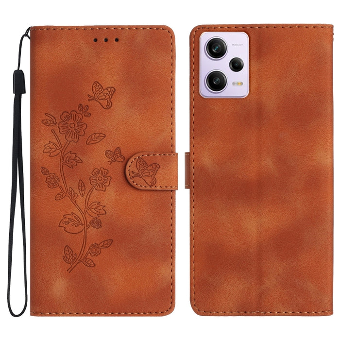 Caja del teléfono del cuero del patrón de relieve de la mariposa de la flor, For Xiaomi Redmi Note 12S, For Xiaomi Redmi 13C 4G, For Xiaomi Redmi Note 12 Pro 5G, For Xiaomi 13T, For Xiaomi Redmi Note 12 5G, For Xiaomi 13 Pro, For Xiaomi 13             ...