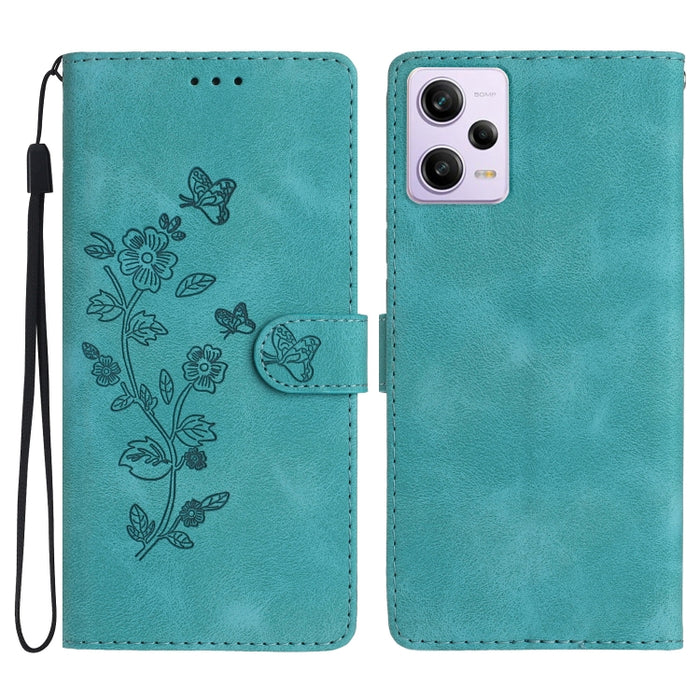 Caja del teléfono del cuero del patrón de relieve de la mariposa de la flor, For Xiaomi Redmi Note 12S, For Xiaomi Redmi 13C 4G, For Xiaomi Redmi Note 12 Pro 5G, For Xiaomi 13T, For Xiaomi Redmi Note 12 5G, For Xiaomi 13 Pro, For Xiaomi 13             ...