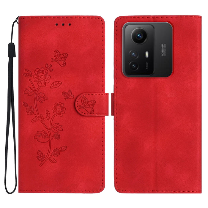 Caja del teléfono del cuero del patrón de relieve de la mariposa de la flor, For Xiaomi Redmi Note 12S, For Xiaomi Redmi 13C 4G, For Xiaomi Redmi Note 12 Pro 5G, For Xiaomi 13T, For Xiaomi Redmi Note 12 5G, For Xiaomi 13 Pro, For Xiaomi 13             ...