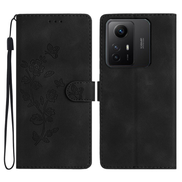 Caja del teléfono del cuero del patrón de relieve de la mariposa de la flor, For Xiaomi Redmi Note 12S, For Xiaomi Redmi 13C 4G, For Xiaomi Redmi Note 12 Pro 5G, For Xiaomi 13T, For Xiaomi Redmi Note 12 5G, For Xiaomi 13 Pro, For Xiaomi 13             ...