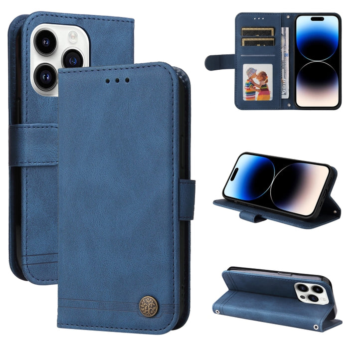 Skin Feel Life Tree Estuche de cuero para teléfono
