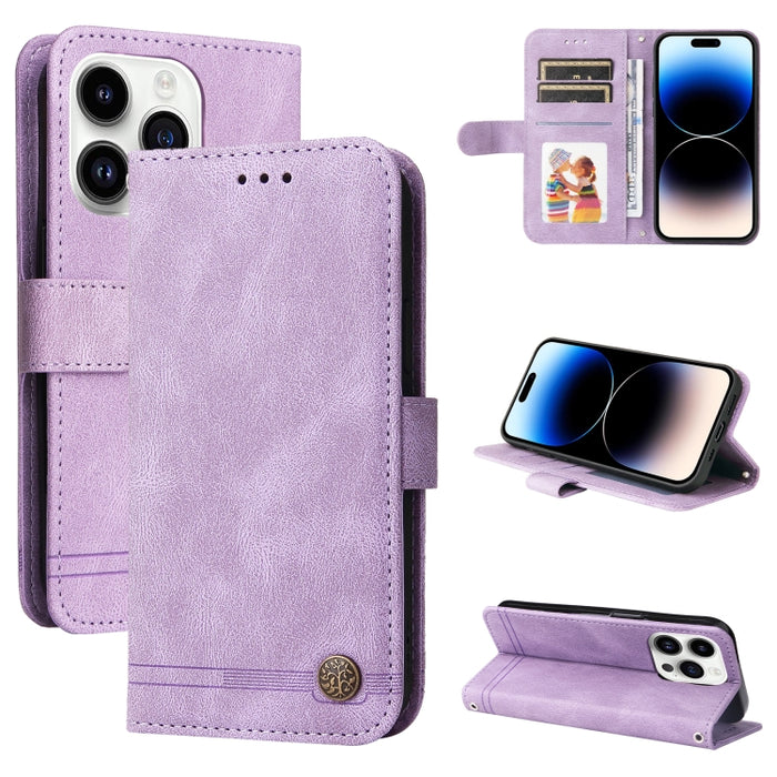 Skin Feel Life Tree Estuche de cuero para teléfono