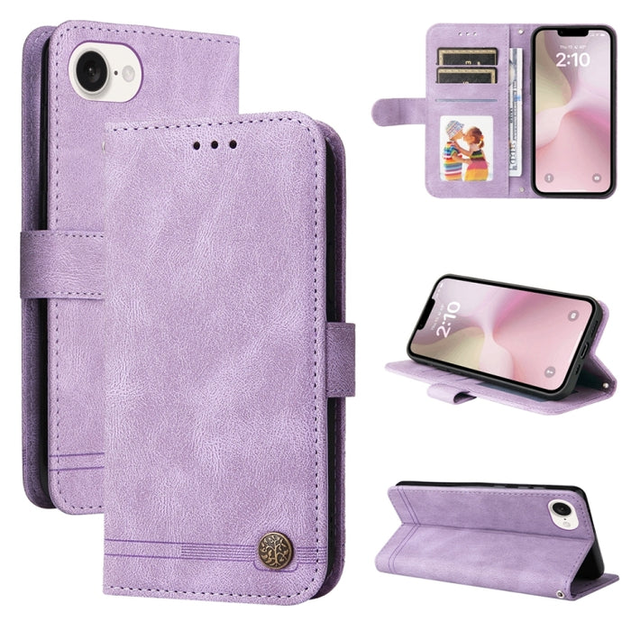 Skin Feel Life Tree Estuche de cuero para teléfono