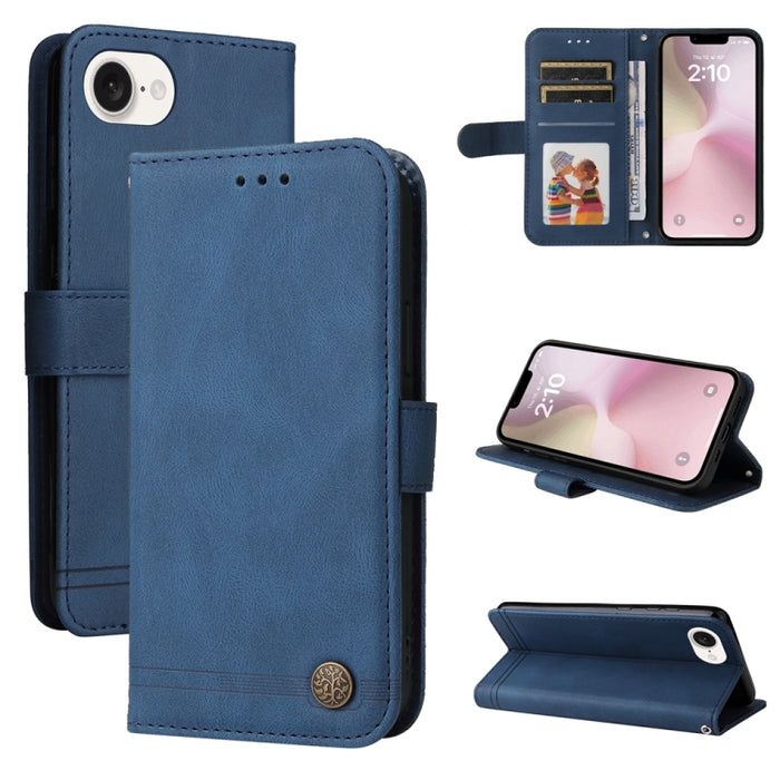 Skin Feel Life Tree Estuche de cuero para teléfono