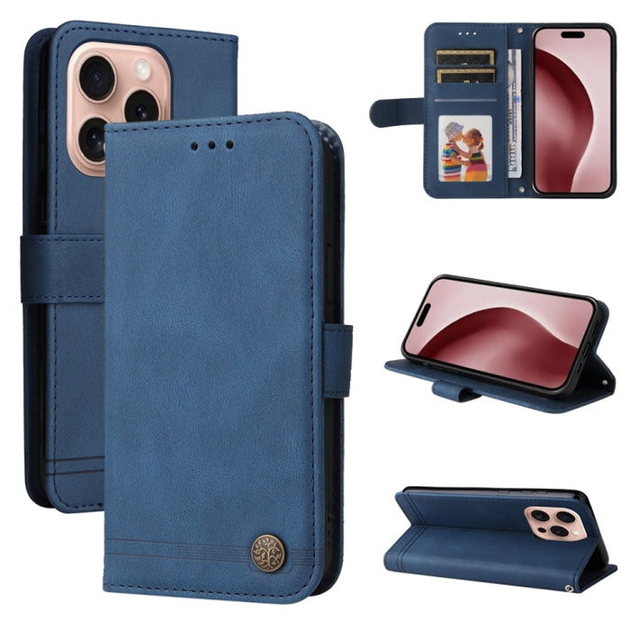 Skin Feel Life Tree Estuche de cuero para teléfono