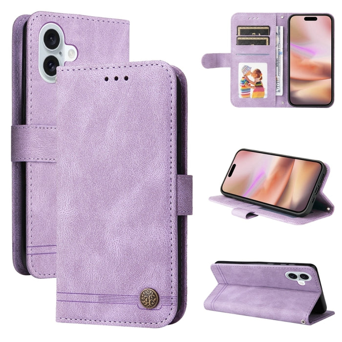 Skin Feel Life Tree Estuche de cuero para teléfono