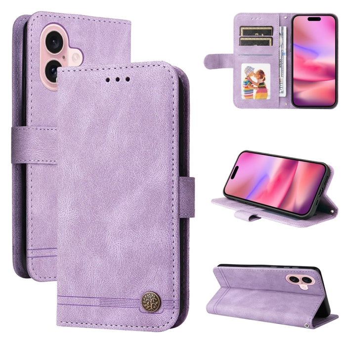 Skin Feel Life Tree Estuche de cuero para teléfono