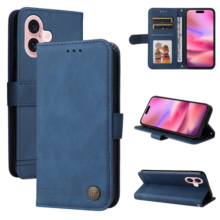 Skin Feel Life Tree Estuche de cuero para teléfono