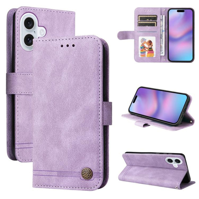 Skin Feel Life Tree Estuche de cuero para teléfono