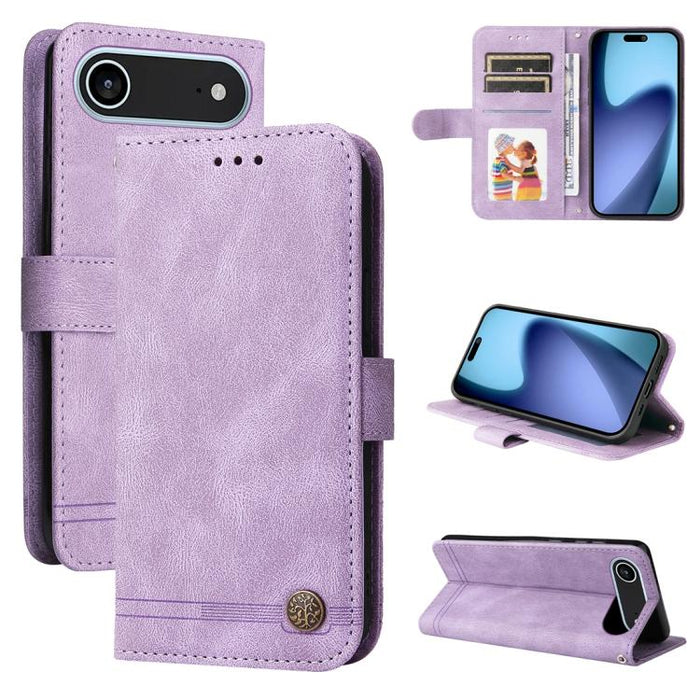 Skin Feel Life Tree Estuche de cuero para teléfono