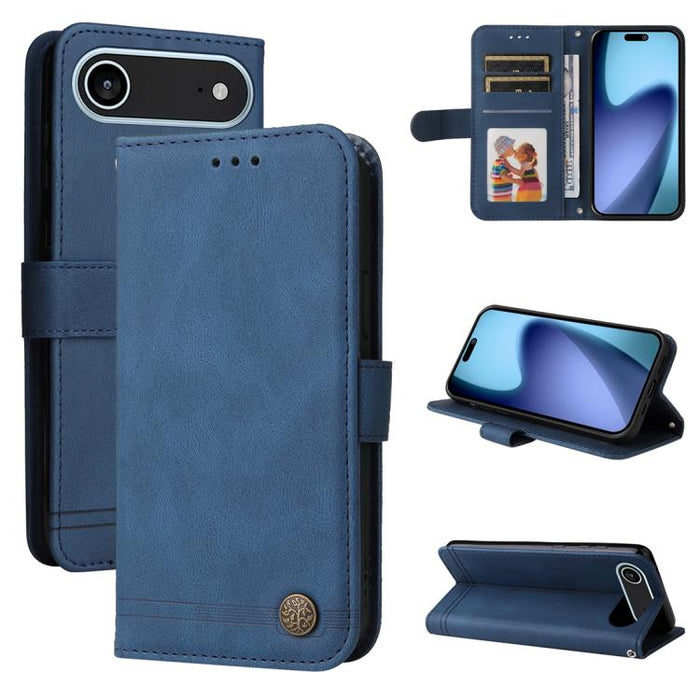 Skin Feel Life Tree Estuche de cuero para teléfono