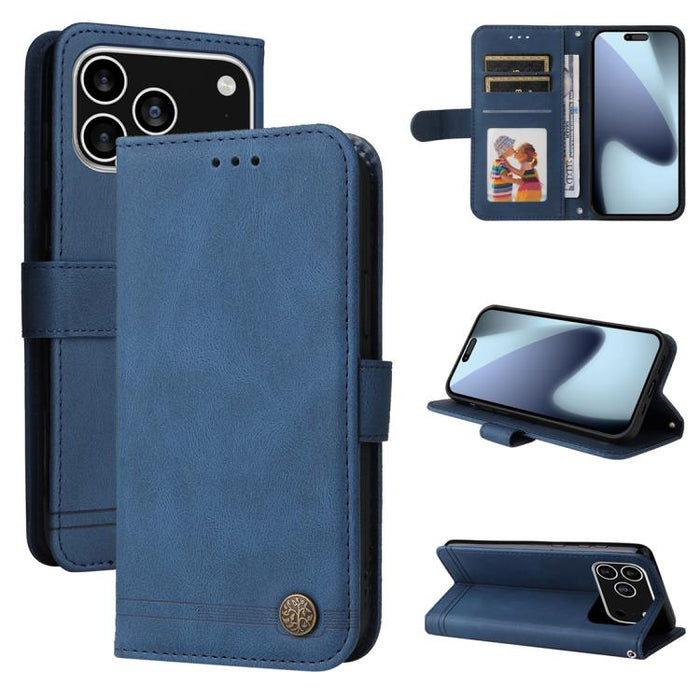 Skin Feel Life Tree Estuche de cuero para teléfono