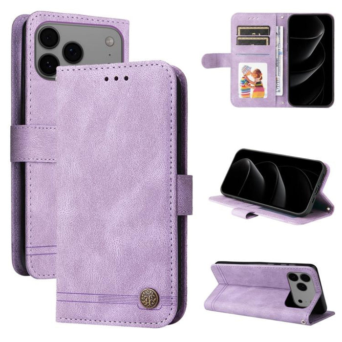 Skin Feel Life Tree Estuche de cuero para teléfono