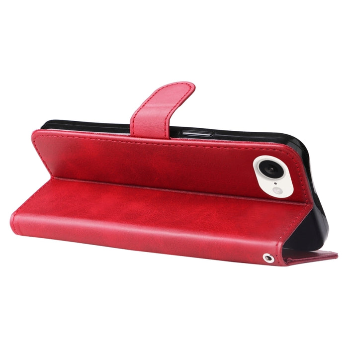 Caja del teléfono del cuero de la cremallera de la textura del becerro de la moda