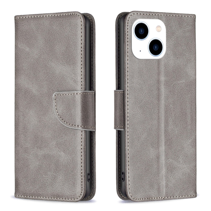 Estuche para teléfono de cuero con tapa de color puro con textura de piel de cordero