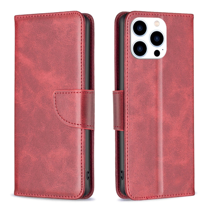 Estuche para teléfono de cuero con tapa de color puro con textura de piel de cordero