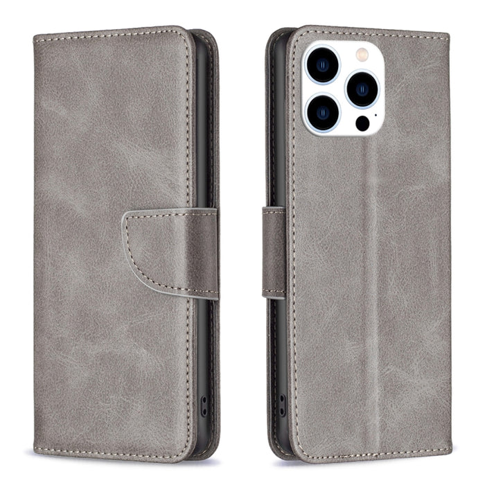 Estuche para teléfono de cuero con tapa de color puro con textura de piel de cordero