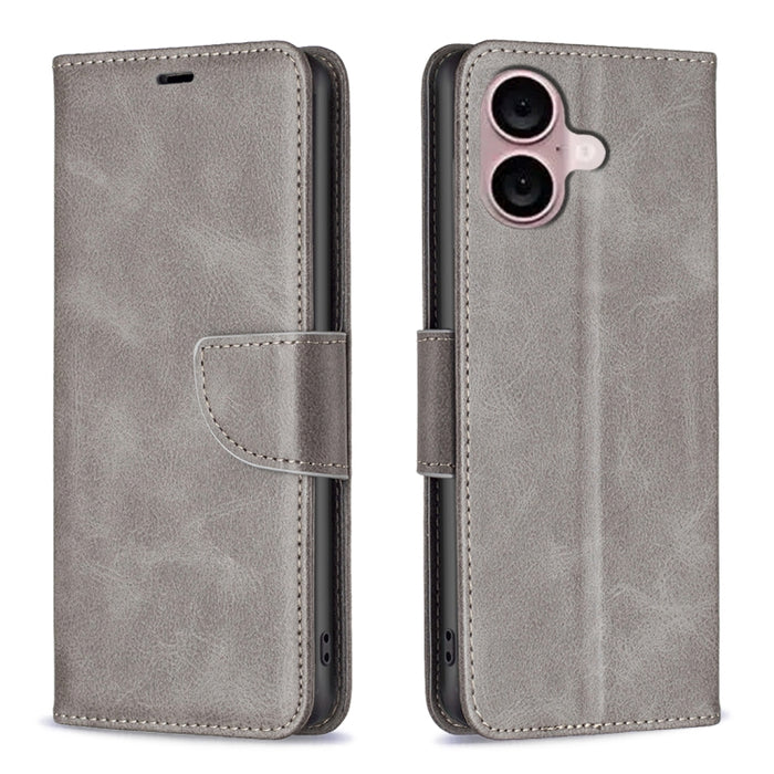 Estuche para teléfono de cuero con tapa de color puro con textura de piel de cordero