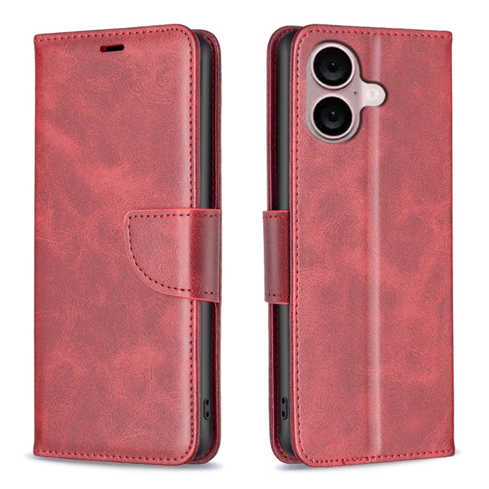 Estuche para teléfono de cuero con tapa de color puro con textura de piel de cordero