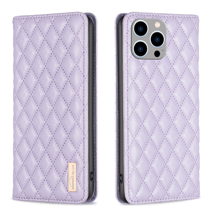 Estuche para teléfono con tapa de cuero magnético Diamond Lattice, For iPhone 18 Pro/17 Pro, For iPhone 18 Pro Max/17 Pro Max, For iPhone 17, For iPhone 17 Air, For iPhone 16 Pro Max, For iPhone 16 Pro, For iPhone 16 Plus, For iPhone 16                ...