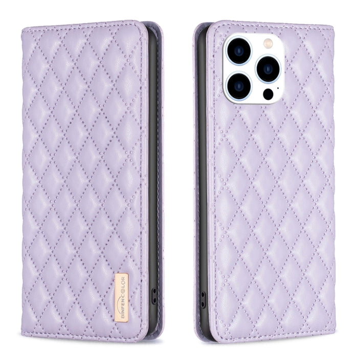 Estuche para teléfono con tapa de cuero magnético Diamond Lattice, For iPhone 18 Pro/17 Pro, For iPhone 18 Pro Max/17 Pro Max, For iPhone 17, For iPhone 17 Air, For iPhone 16 Pro Max, For iPhone 16 Pro, For iPhone 16 Plus, For iPhone 16                ...