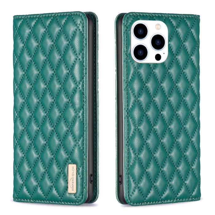 Estuche para teléfono con tapa de cuero magnético Diamond Lattice, For iPhone 18 Pro/17 Pro, For iPhone 18 Pro Max/17 Pro Max, For iPhone 17, For iPhone 17 Air, For iPhone 16 Pro Max, For iPhone 16 Pro, For iPhone 16 Plus, For iPhone 16                ...