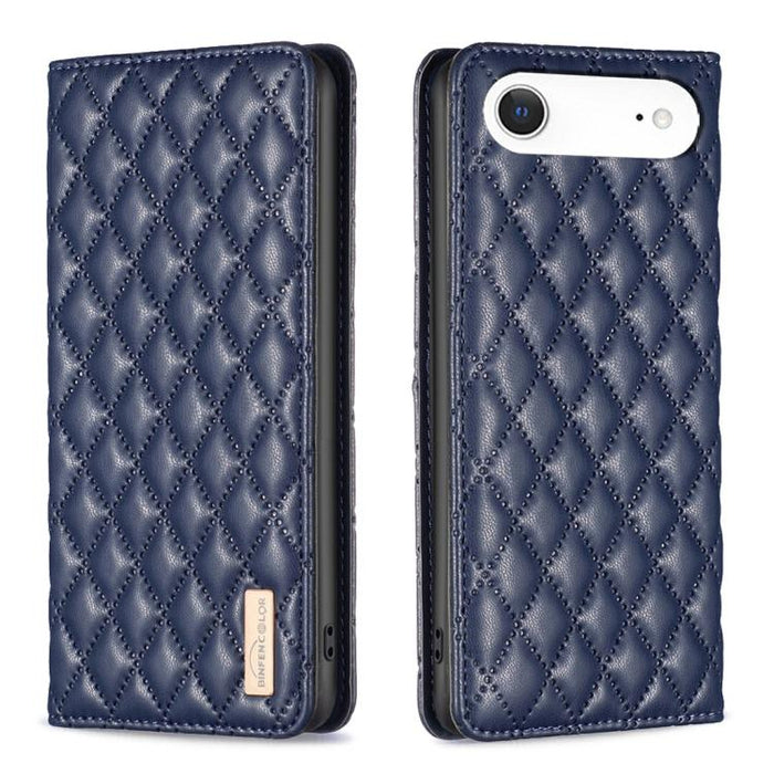 Estuche para teléfono con tapa de cuero magnético Diamond Lattice, For iPhone 18 Pro/17 Pro, For iPhone 18 Pro Max/17 Pro Max, For iPhone 17, For iPhone 17 Air, For iPhone 16 Pro Max, For iPhone 16 Pro, For iPhone 16 Plus, For iPhone 16                ...