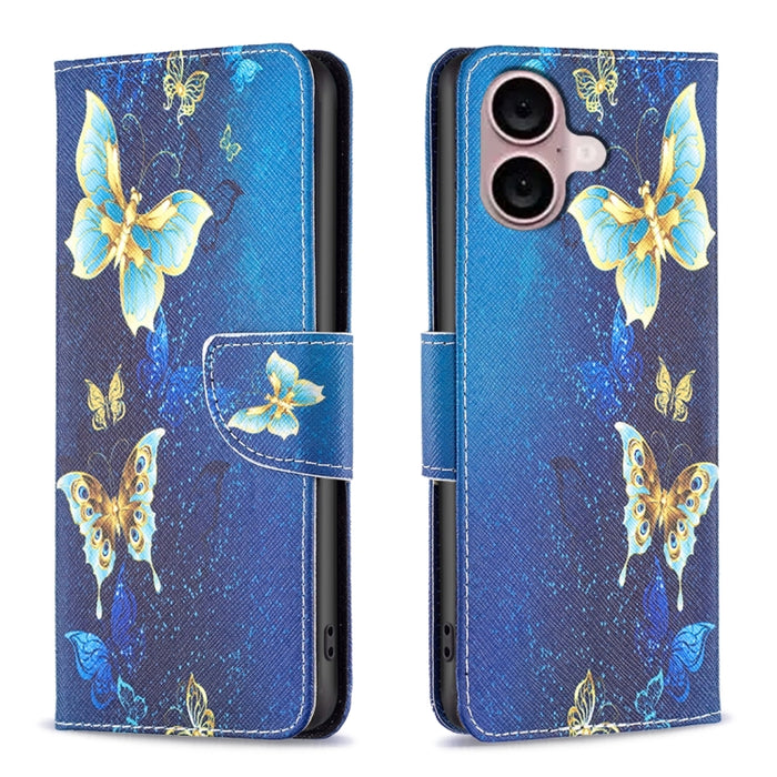 Estuche para teléfono con tapa de cuero con patrón de dibujo coloreado