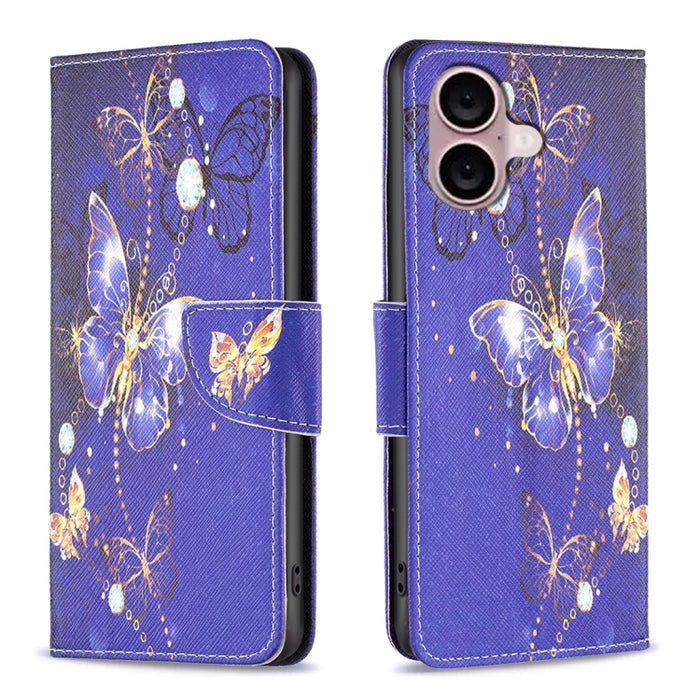Estuche para teléfono con tapa de cuero con patrón de dibujo coloreado