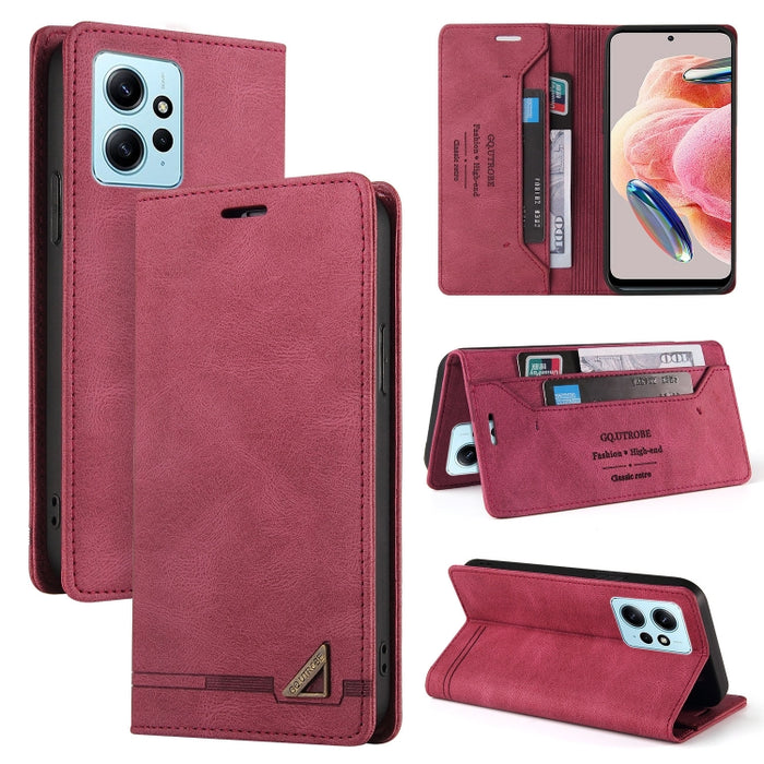 Estuche de cuero con tapa horizontal y cepillo antirrobo Skin Feel con soporte, For Xiaomi Redmi Note 13 5G, For Xiaomi Redmi 13C, For Xiaomi Redmi Note 13 Pro+, For Xiaomi Redmi Note 13 Pro 5G, For Xiaomi 13T, For Xiaomi Redmi 12                      ...