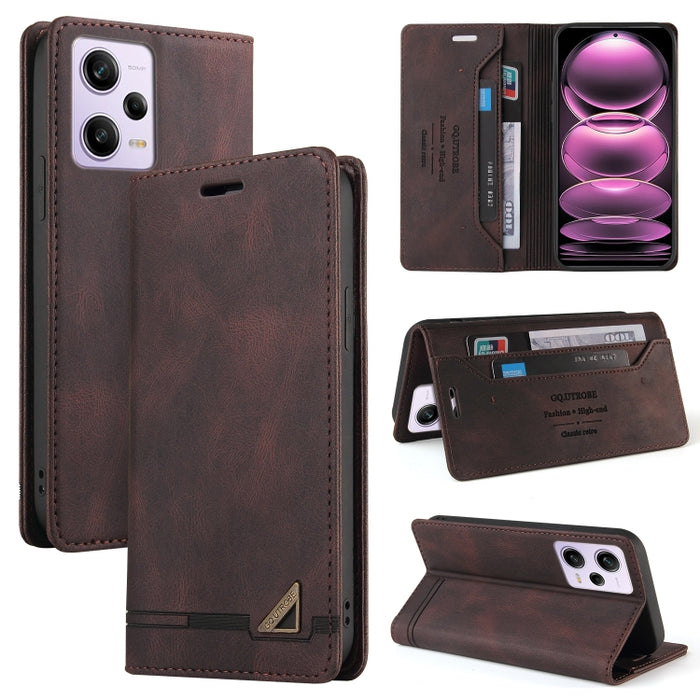 Estuche de cuero con tapa horizontal y cepillo antirrobo Skin Feel con soporte, For Xiaomi Redmi Note 13 5G, For Xiaomi Redmi 13C, For Xiaomi Redmi Note 13 Pro+, For Xiaomi Redmi Note 13 Pro 5G, For Xiaomi 13T, For Xiaomi Redmi 12                      ...
